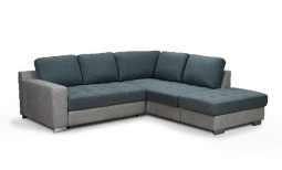 Constructie sezut: Arcuri sinusoidale

Constructie spatar: Perne detasabile

Functiuni:

Extensie tip sertar

Lada asternut

Taburet detasabil (67 x 112 cm)

Gabarit: 262 x 241 cm

Suprafata de dormit: 216 x 152 cm

Accesorii optionale: tetiere