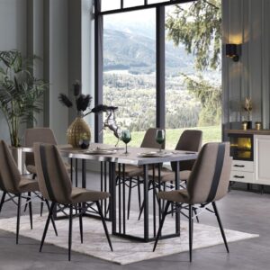 Dimensiuni Masa Fixa Palvin




Lungime
(x)190cm


Latime
(Y)90cm


Inaltime
(Z)76cm




Specificatii


 	Tip: Masa Fixa
 	Dimensiune: 190x90x76cm
 	Culoare: Gri
 	Tip picior: Picior metalic
 	Finisaj: Stejar